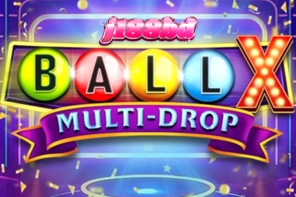 Ball X Multi-Drop স্লট গেমের নিয়ন থিম এবং ফ্রুট সিম্বল